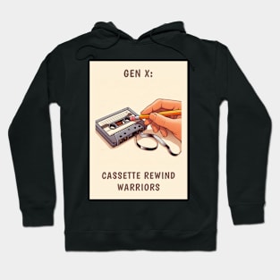 Gen X: Cassette Rewind Warriors, view 1 Hoodie